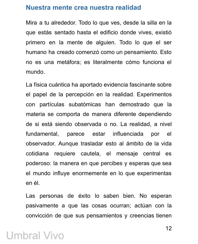 El arte del pensamiento positivo