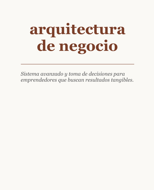 Arquitectura de negocio